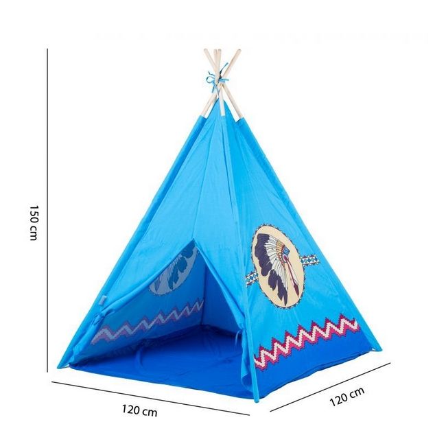 Cort de indieni 8172 ecotoys - albastru ede8172