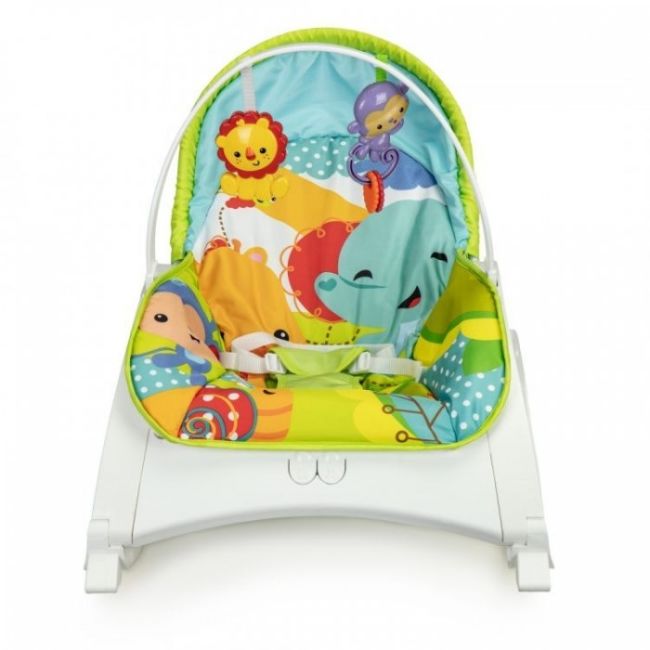 Fotoliu balansoar 3 in 1 cu vibratii ecotoys 88954 - jungla edeedi88954