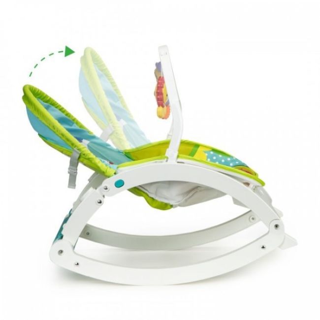 Fotoliu balansoar 3 in 1 cu vibratii ecotoys 88954 - jungla edeedi88954