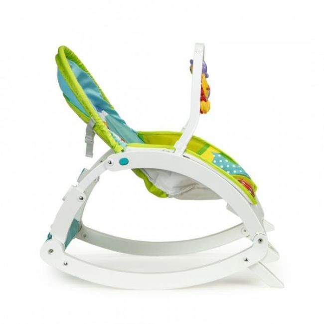 Fotoliu balansoar 3 in 1 cu vibratii ecotoys 88954 - jungla edeedi88954