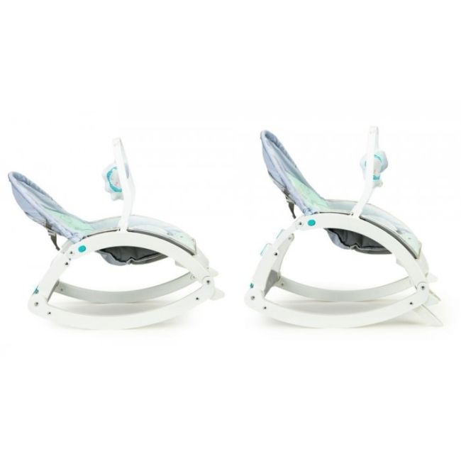 Fotoliu balansoar 3 in 1 cu vibratii si tava ecotoys 27231 - elefant edeedi27231
