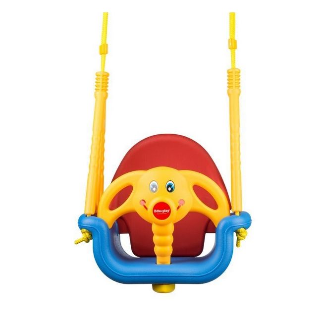 Leagan convertibil 3 în 1 ecotoys - albastru cu rosu edesw-0101