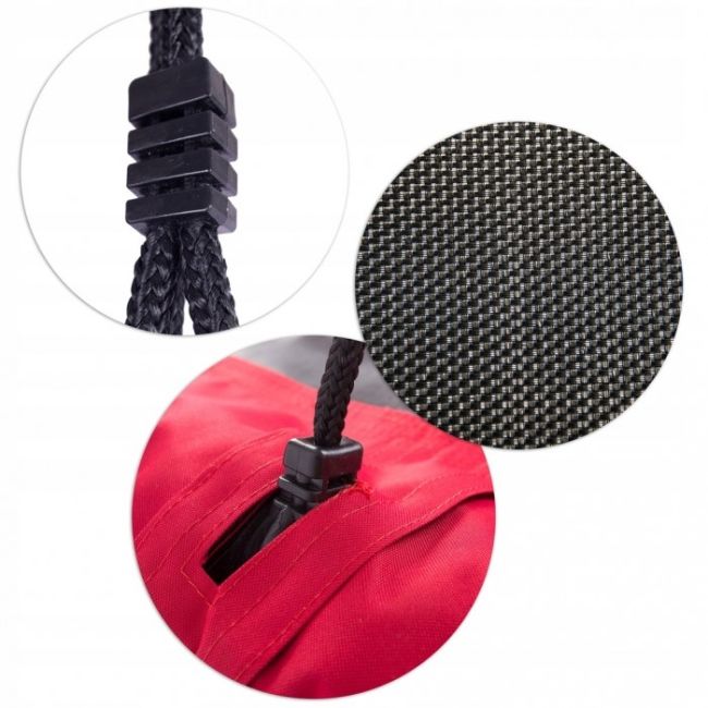 Leagan tip cuib pentru copii, dreptunghiular xxl, 110 x 70 cm, 150 kg, neo-sport 1011, rosu edeedi1011