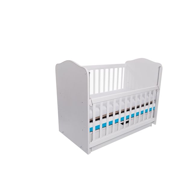 Patut vessanti como balansoar culisant - alb cu albastru + saltea cocos 7 cm edep7dbcl_d150
