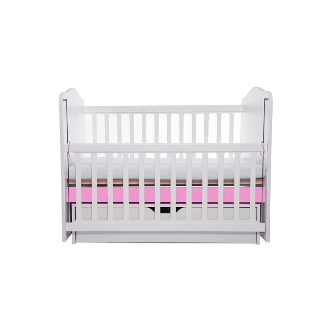 Patut vessanti como balansoar culisant - alb cu roz + saltea cocos 10 cm edep10dbcl_d125