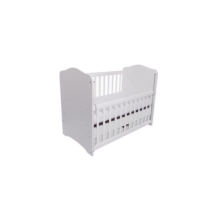 Patut vessanti como culisant cu sertar - alb + saltea cocos 7 cm edep7dclcs_alb