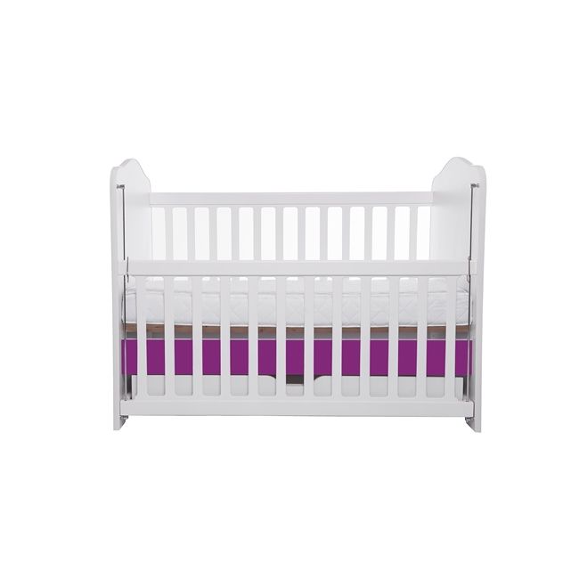 Patut vessanti como culisant cu sertar - alb cu violet + saltea cocos 7 cm edep7dclcs_d137