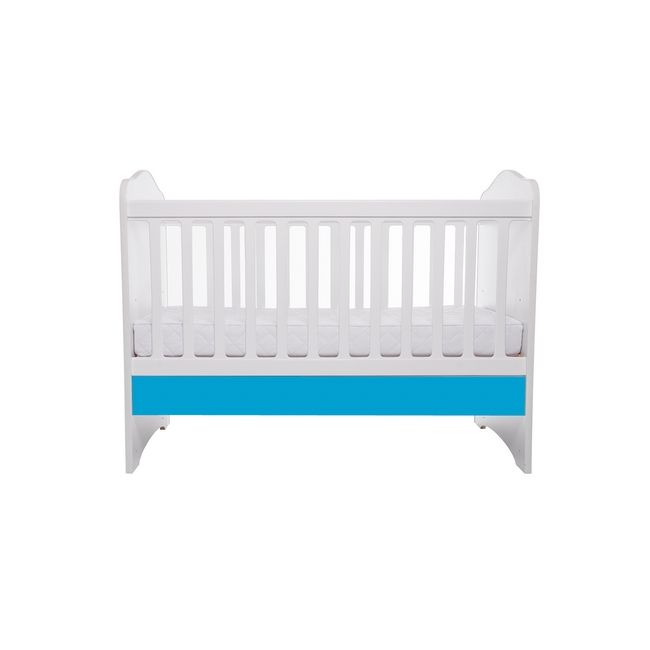 Patut vessanti como fara sertar - alb cu albastru + saltea cocos 7 cm edep7dfs_d150