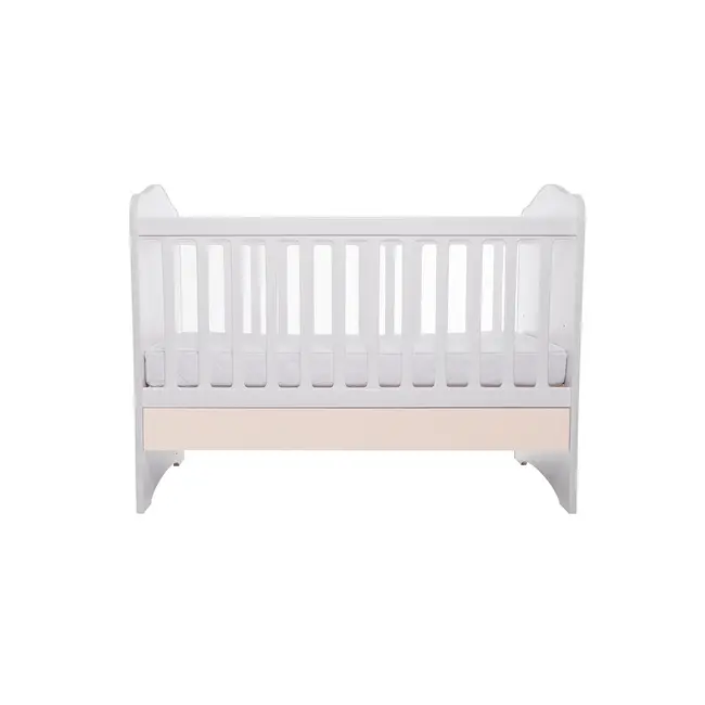 Patut vessanti como fara sertar - alb cu bej + saltea cocos 10 cm edep10dfs_d102