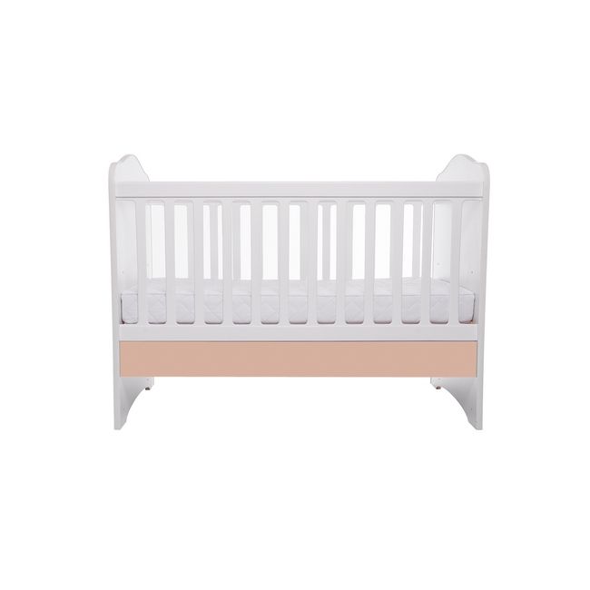 Patut vessanti como fara sertar - alb cu cappucino + saltea cocos 10 cm edep10dfs_d126