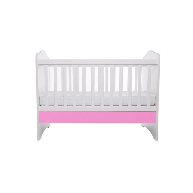 Patut vessanti como fara sertar - alb cu roz + saltea cocos 7 cm edep7dfs_d125