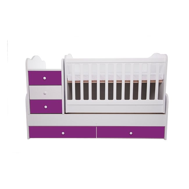 Patut transformabil vessanti touring - alb cu violet edeet_d137