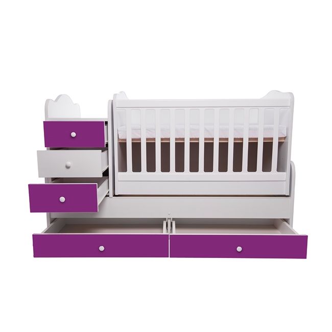 Patut transformabil vessanti touring - alb cu violet edeet_d137
