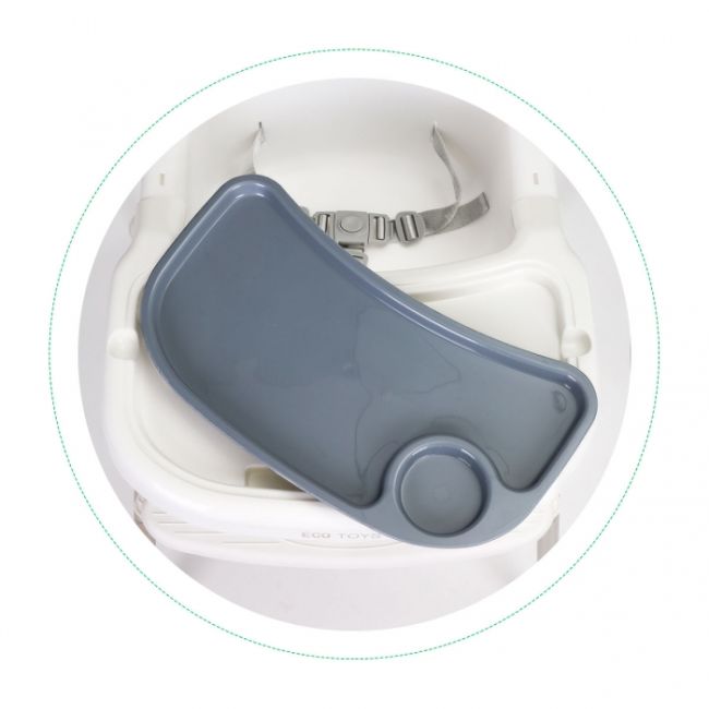 Scaun de masa 2 in 1 ecotoys hc-135 - alb edeedihc-135white
