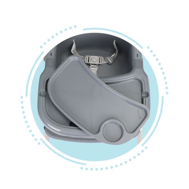 Scaun de masa 2 in 1 ecotoys hc-135 - gri edeedihc-135gray