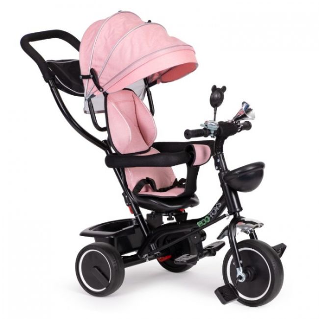 Tricicleta cu sezut rotativ ecotoys jm-066-9 - roz edeedijm-066-9pink