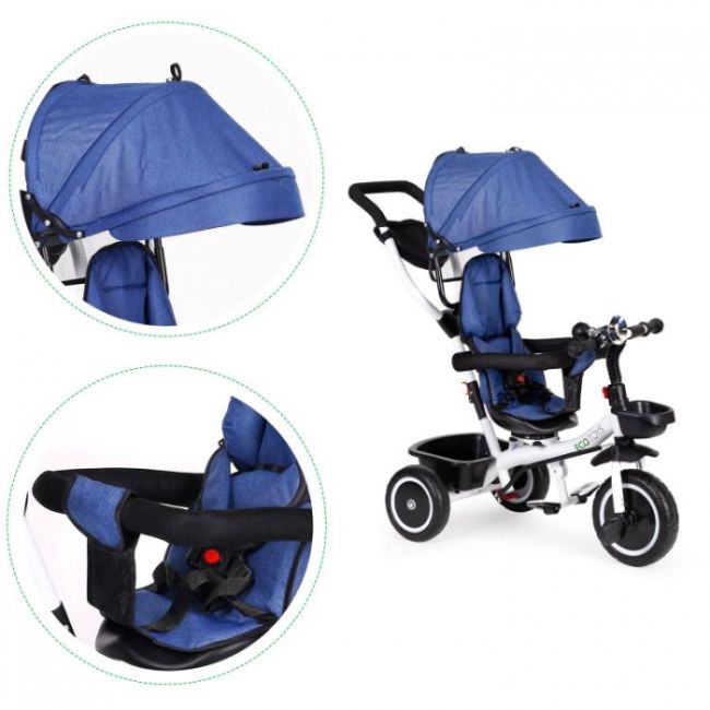 Tricicleta ecotoys ym-bt-2 - albastru edeediym-bt-2blue