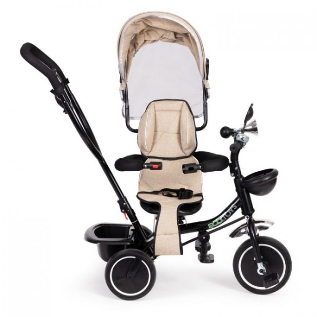 Tricicleta cu sezut rotativ ecotoys jm-066-9 - bej edeedijm-066-9be