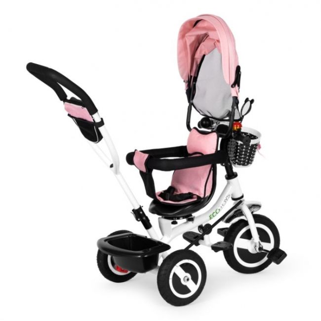Tricicleta cu sezut rotativ ecotoys jm-066-9l - roz edeedijm-066-9lpink