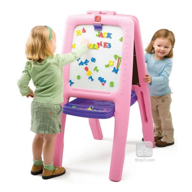 Tabla dubla pentru copii - Easel for Two Culoare Roz - SP799900