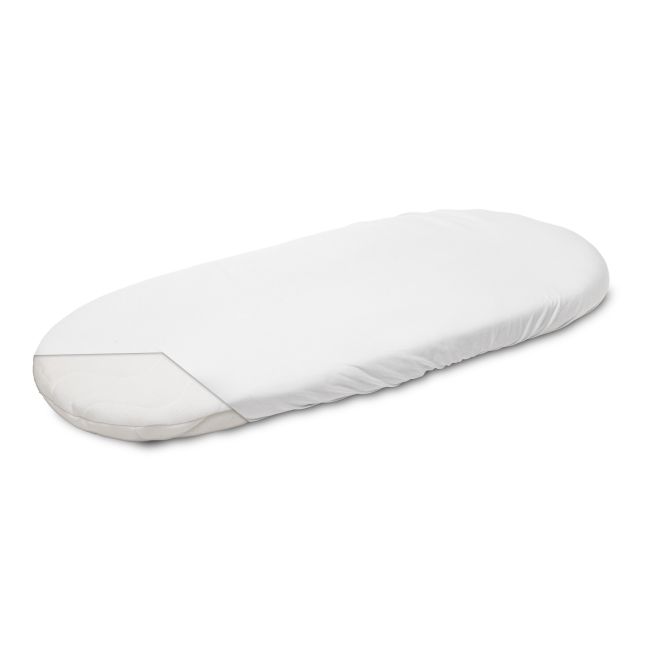 Husa de bumbac cu elastic pentru salteaua de landou Alb PMICSILLO-2190