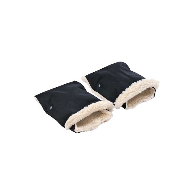Manusi de lana pentru manerul caruciorului Nativo Winter Negre PMICNAT-W/143-01