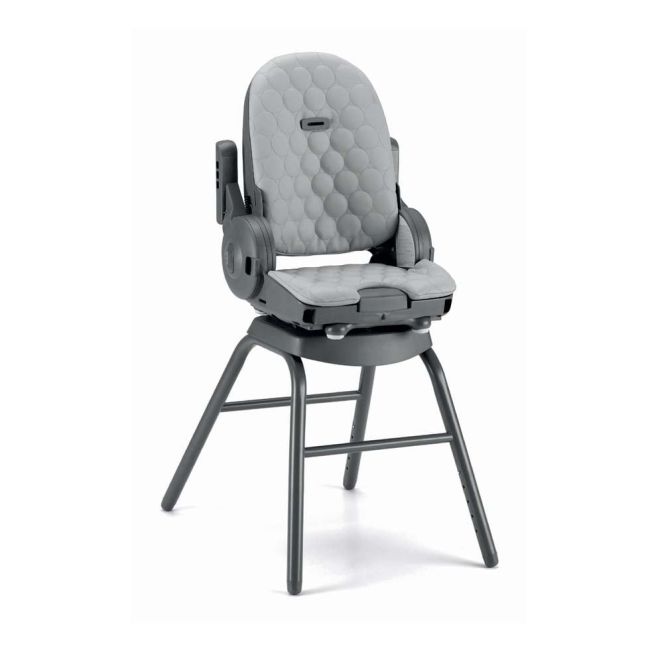 Scaun De Masa 4in1 Pentru Bebelusi Si Copii, Cam   Original, Inaltime Ajustabila, Varsta 0-15 Kg, Pliabil, Centura De Siguranta In 5 Puncte, Depozitare, Gri Antracit Pjbs2200-c259