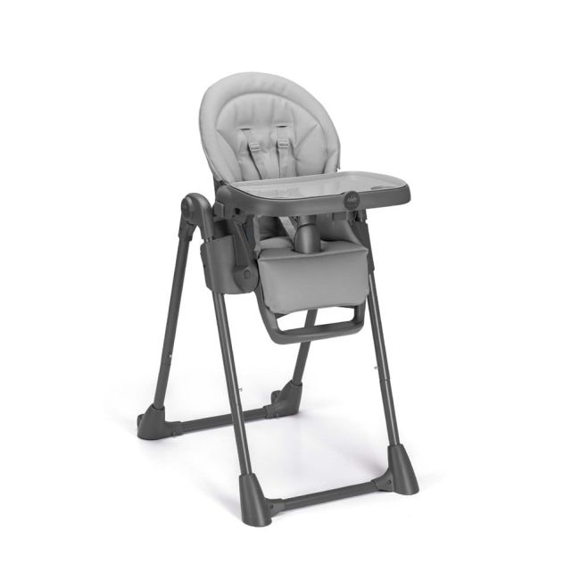 Scaun De Masa Multifunctional Pentru Bebelusi Si Copii, Cam   Pappananna Icon, Inaltime Ajustabila, Varsta 6-36 Luni, Pliabil, Centura De Siguranta In 5 Puncte, Depozitare, Grey Pjbs2250-c258