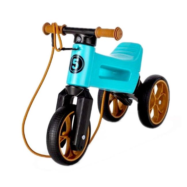Bicicleta fara pedale Funny Wheels Rider SuperSport 2 in 1 Aqua PMIC410_00449