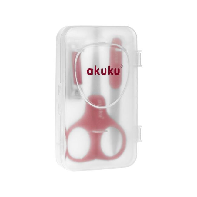 Kit de manichiura pentru bebelusi Akuku A0042 Rosu PMICA0042