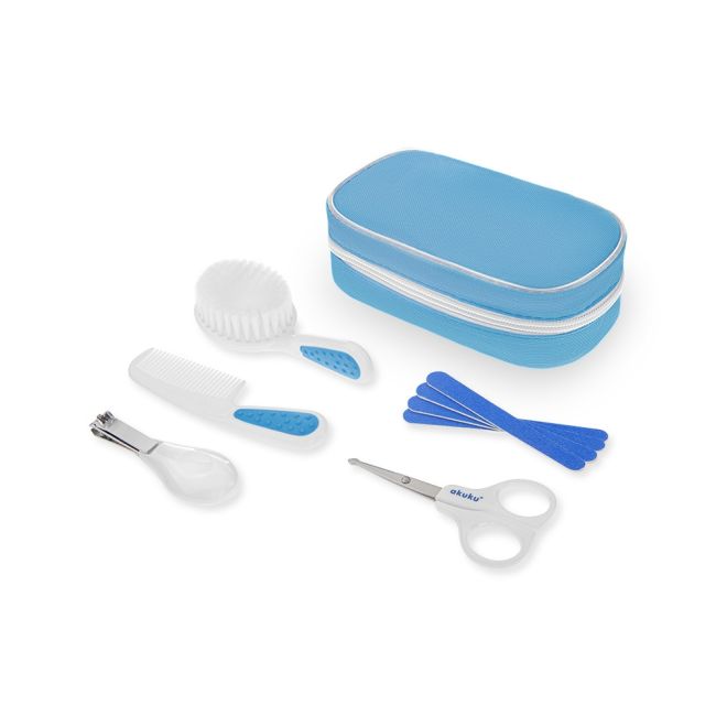 Kit de manichiura si par pentru bebelusi Akuku A0308 Albastru PMICA0308