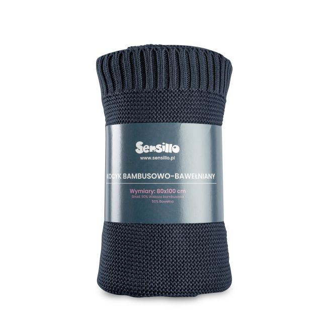 Paturica de bumbac si bambus Sensillo 100x80 cm Granat PMICSILLO-4339