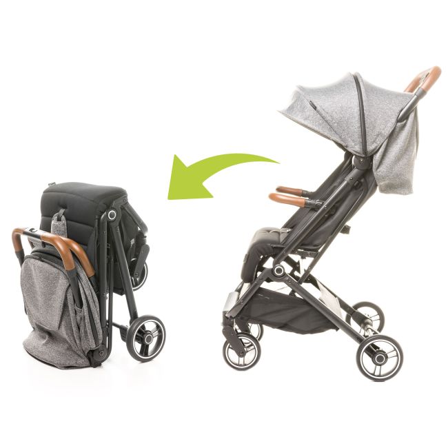 Carucior sport compact (max. 22 Kg) 4Baby TWIZZY Gri Inchis PMIC4BABY-958050