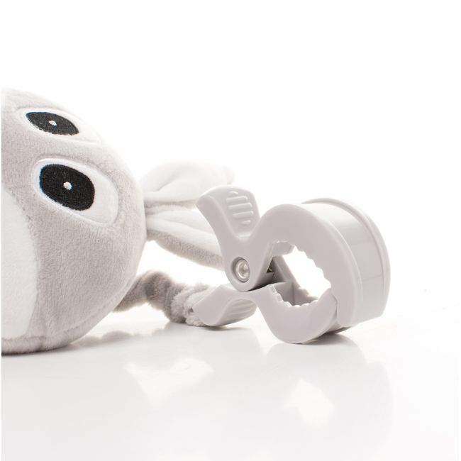 Jucarie de plus pentru carucior/patut 4Baby SQUEEZE Iepurasi Gri PMIC4BABY-957947