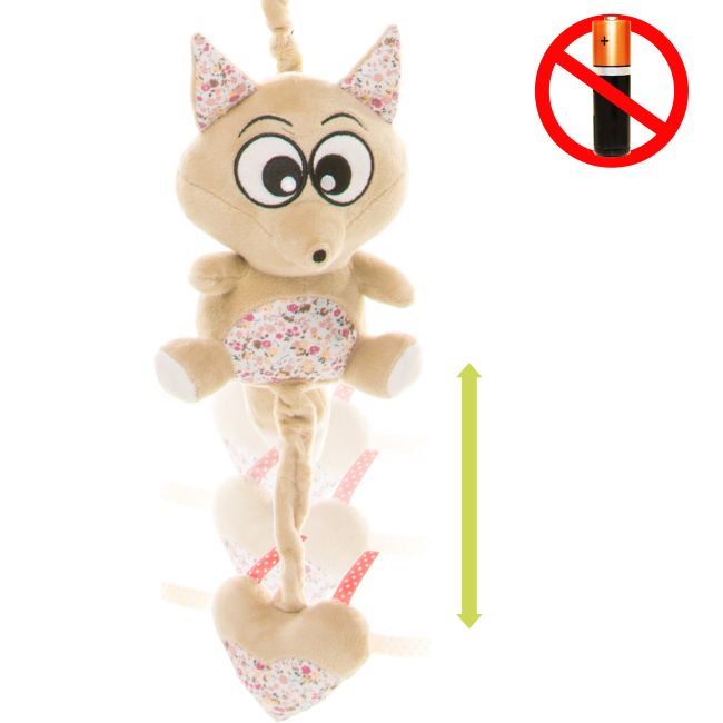 Jucarie muzicala 4Baby MUSIC TOY Vulpi Maro/Bej PMIC4BABY-957954