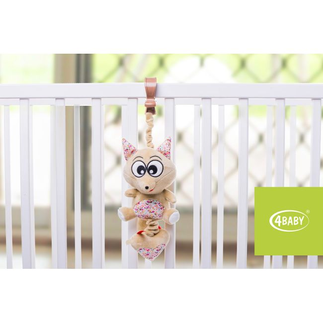 Jucarie muzicala 4Baby MUSIC TOY Vulpi Maro/Bej PMIC4BABY-957954