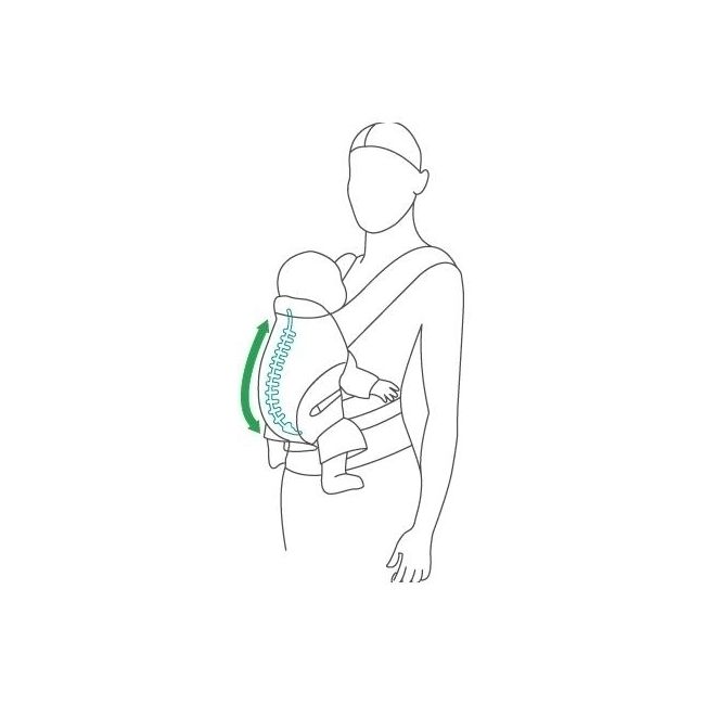 Marsupiu ergonomic 4-36 luni Womar Zaffiro ECO DESIGN 2 Maro PMICWOMAR-ECO02.01