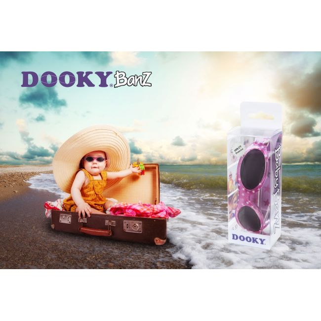 Ochelari cu protectie UV Dooky BabyBanz Pink Stars PMICDOOKY-110615