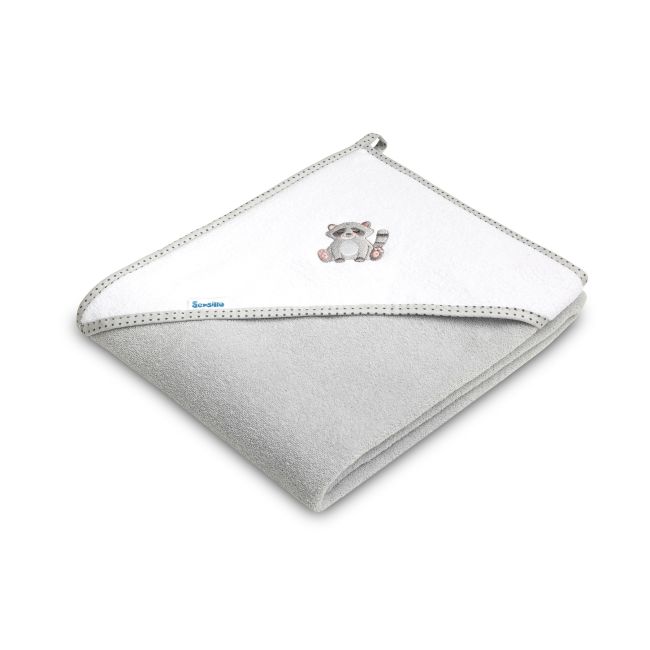 Prosop de baie cu gluga 100x100cm Sensillo Gri/Raton PMICSILLO-41653