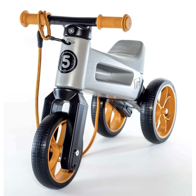Bicicleta fara pedale Funny Wheels Rider SuperSport 2 in 1 Matte Grey PMICFW-517429
