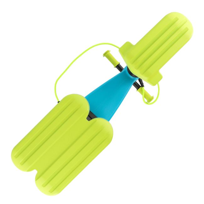Bicicleta fara pedale Funny Wheels Rider SuperSport YETTI 3 in 1 Blue/Lime PMIC8595557516569
