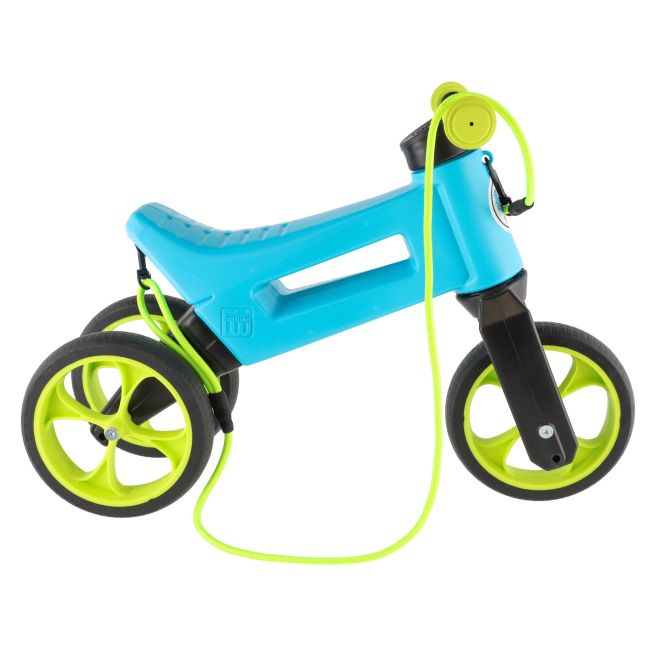 Bicicleta fara pedale Funny Wheels Rider SuperSport YETTI 3 in 1 Blue/Lime PMIC8595557516569