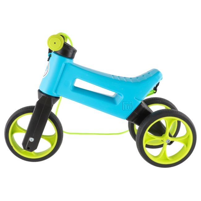 Bicicleta fara pedale Funny Wheels Rider SuperSport YETTI 3 in 1 Blue/Lime PMIC8595557516569