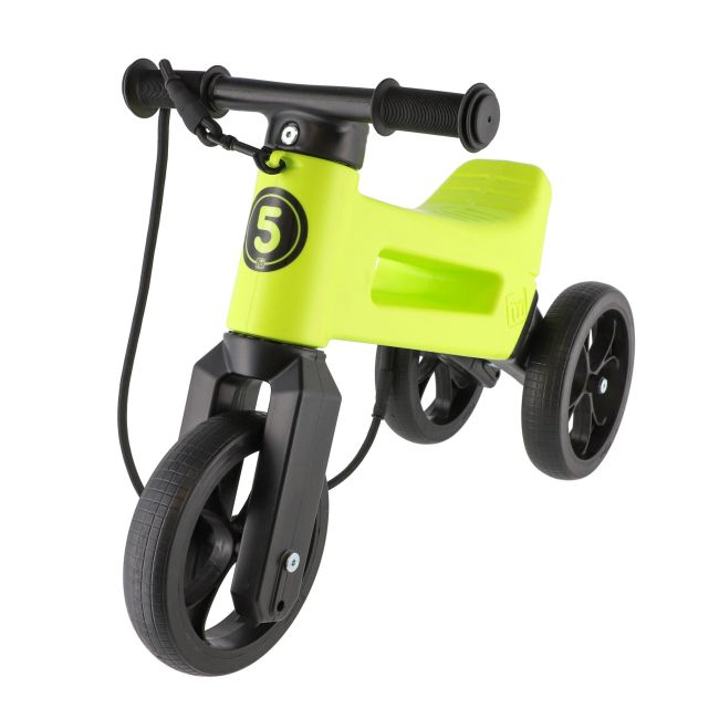 Bicicleta fara pedale Funny Wheels Rider SuperSport YETTI 3 in 1 Lime/Black PMIC8595557516576
