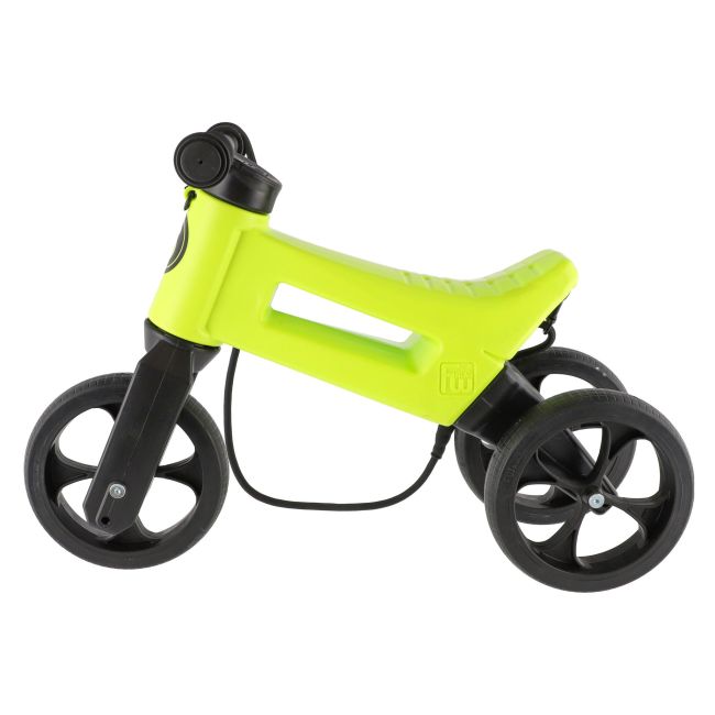 Bicicleta fara pedale Funny Wheels Rider SuperSport YETTI 3 in 1 Lime/Black PMIC8595557516576