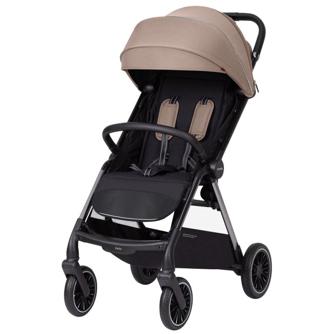Carucior sport (max. 22 Kg) cu roti de cauciuc, pliere automata, protectie UV 50, Carrello DELTA Wheat Beige PMICCRL-5517-BEIGE