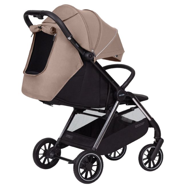 Carucior sport (max. 22 Kg) cu roti de cauciuc, pliere automata, protectie UV 50, Carrello DELTA Wheat Beige PMICCRL-5517-BEIGE