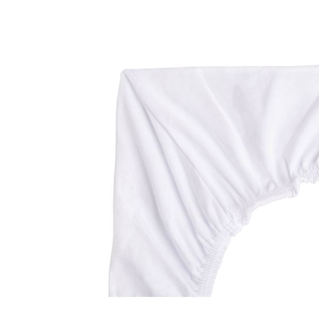 Cearsaf de bumbac jersey cu elastic Sensillo 90x40 cm Alb PMICSILLO-22190