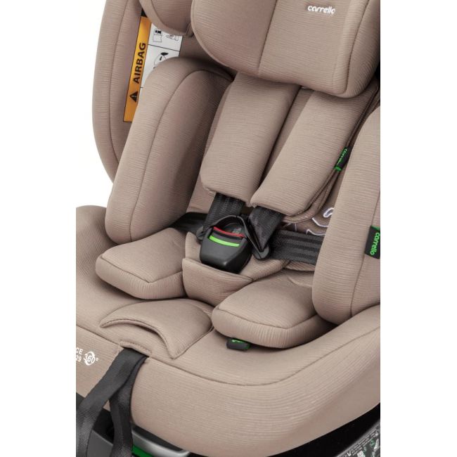 Scaun auto rotativ 360° SPS Carrello OCTOPUS i-SIZE 40-150 cm ISOFIX Sandstone Beige PMICCRL-16002-BEIGE
