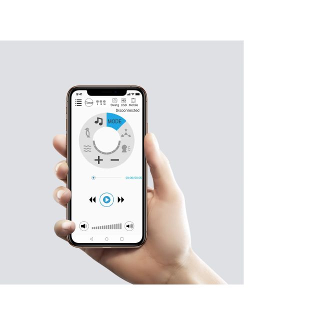 Scaun de masa si leagan electric controlabil prin aplicatie pe mobil Carrello CASCATA (CRL-10303/1) Space Grey PMICCRL-10303/367